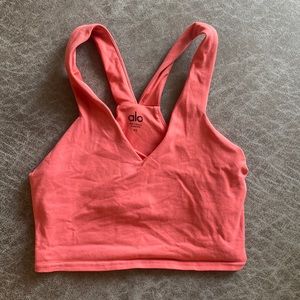 ALO Yoga Real Bra Tank - Peach